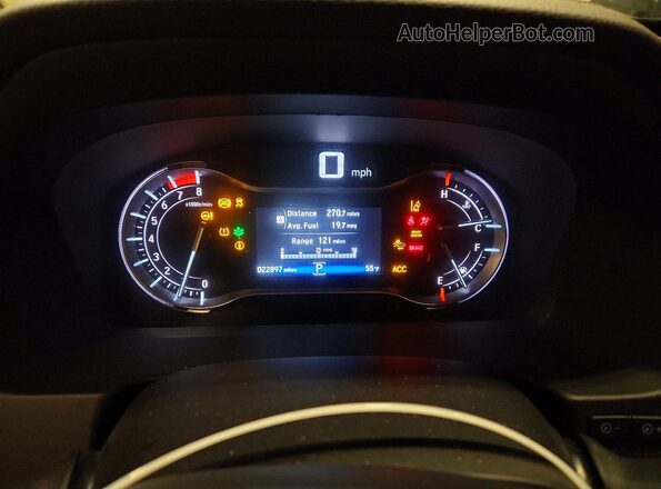 5FPYK3F59MB013152 2021 HONDA RIDGELINE Gray Սարքավորումների վահանակի տեսք