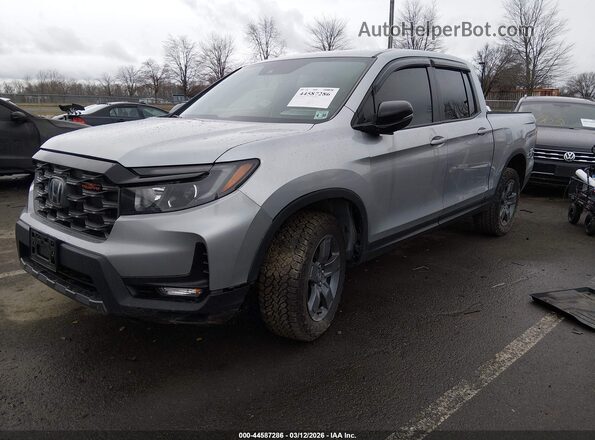 5FPYK3F65SB027376 2025 HONDA RIDGELINE Silver წინა მარცხენა ხედი სამი მეოთხედიდან