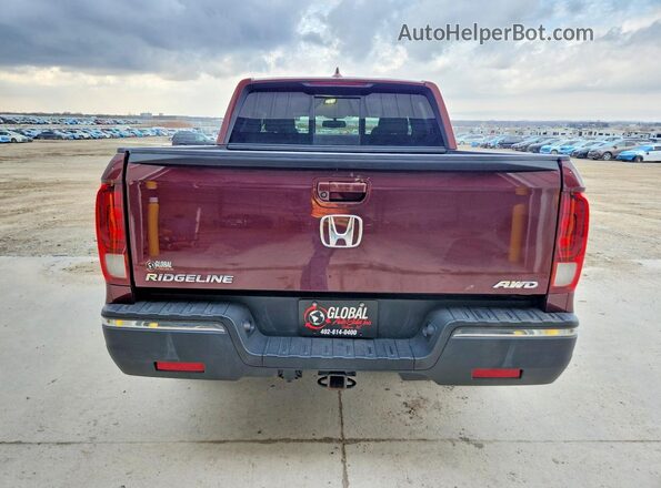 5FPYK3F68KB033608 2019 HONDA RIDGELINE Burgundy Vista trasera
