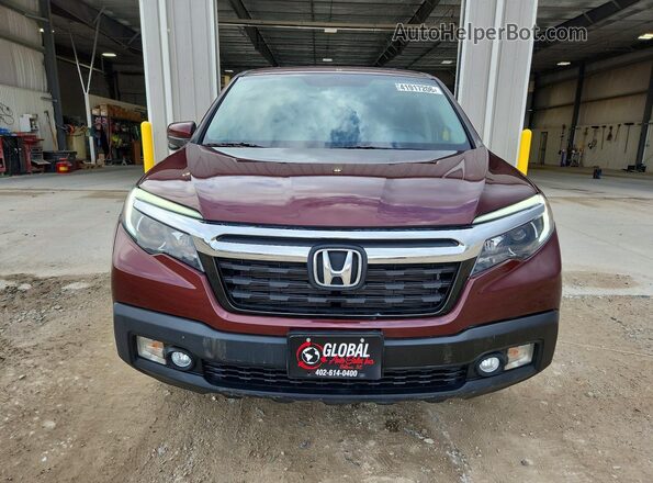 5FPYK3F68KB033608 2019 HONDA RIDGELINE Burgundy Vista frontal