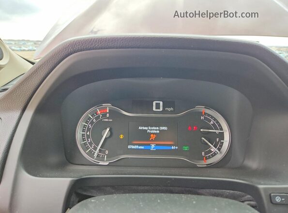 5FPYK3F68KB033608 2019 HONDA RIDGELINE Burgundy Vista del cuadro de instrumentos