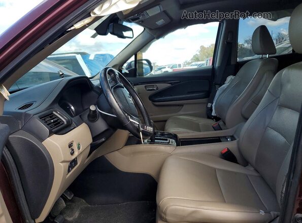 5FPYK3F74KB000050 2019 HONDA RIDGELINE Burgundy Սալոնի դիմացի տեսք