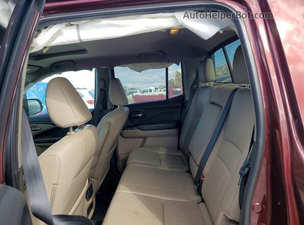 5FPYK3F74KB000050 2019 HONDA RIDGELINE Burgundy Սալոնի հետևի տեսք