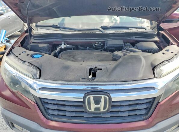 5FPYK3F74KB000050 2019 HONDA RIDGELINE Burgundy Շարժիչի բաժամունքի տեսք