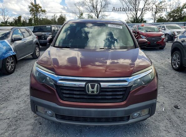 5FPYK3F74KB000050 2019 HONDA RIDGELINE Burgundy Դիմացի տեսք