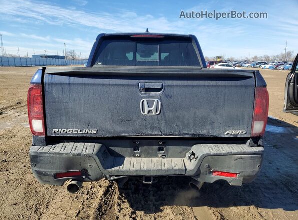 5FPYK3F78NB014991 2022 HONDA RIDGELINE Blue Rear view