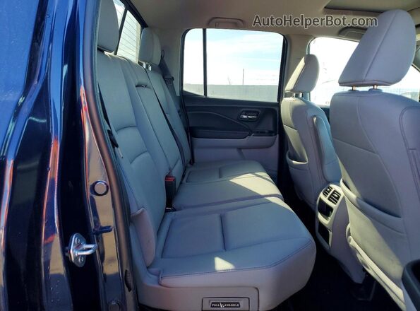 5FPYK3F78NB014991 2022 HONDA RIDGELINE Blue Rear seats view