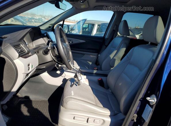 5FPYK3F78NB014991 2022 HONDA RIDGELINE Blue Front interior view