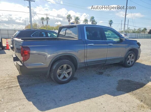 5FPYK3F78NB026252 2022 HONDA RIDGELINE Gray Задня права чверть