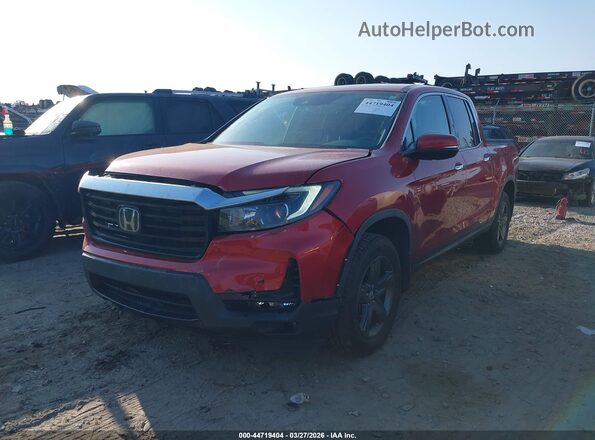 5FPYK3F78PB007591 2023 HONDA RIDGELINE Red Widok z przodu