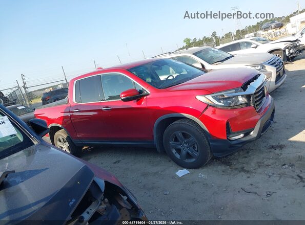 5FPYK3F78PB007591 2023 HONDA RIDGELINE Red Widok wnętrza z tyłu