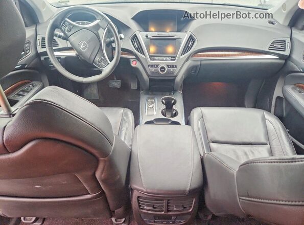 5FRYD4H59HB012965 2017 ACURA MDX Silver Widok deski rozdzielczej