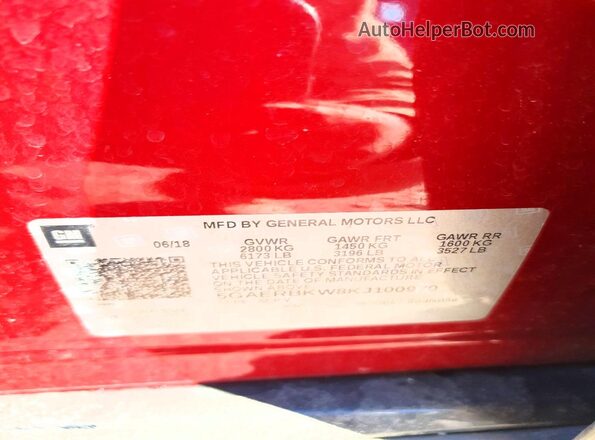 5GAERBKW8KJ100970 2019 BUICK ENCLAVE Red 