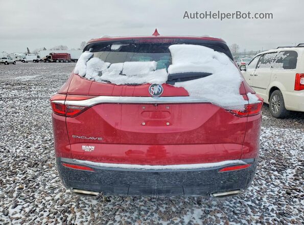 5GAERBKW8MJ148763 2021 BUICK ENCLAVE Red უკანა ხედი