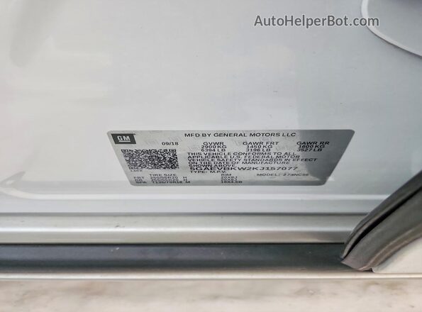 5GAEVBKW2KJ157077 2019 BUICK ENCLAVE White 