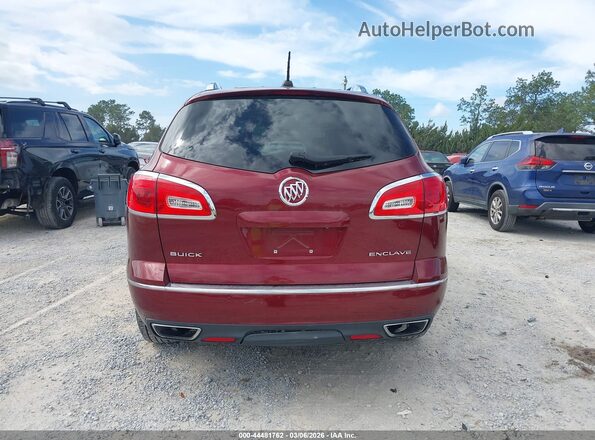 5GAKRBKD7GJ241652 2016 BUICK ENCLAVE Burgundy 