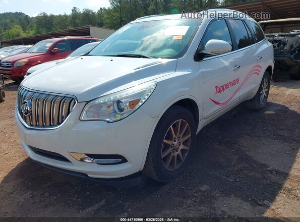 5GAKVBKD8HJ225800 2017 BUICK ENCLAVE White წინა მარცხენა ხედი სამი მეოთხედიდან