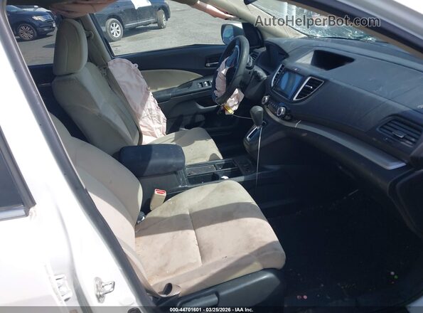5J6RM4H55GL066579 2016 HONDA CR-V White Widok wnętrza z przodu