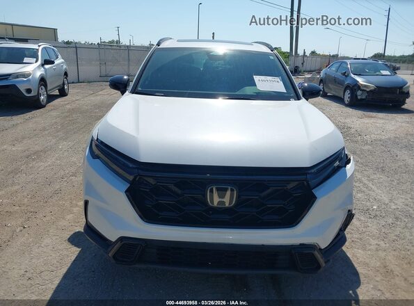 5J6RS5H51PL000199 2023 HONDA CR-V HYBRID White Instrument cluster view