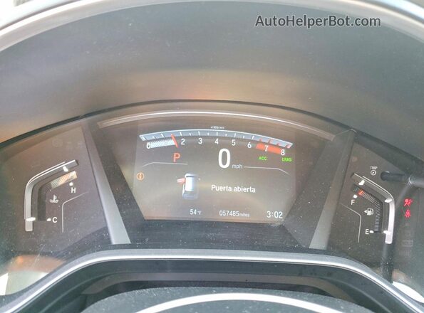 5J6RW1H53ML002304 2021 HONDA CR-V Gray Вид щитка приладів
