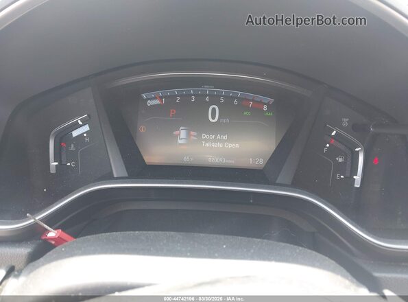 5J6RW1H8XKA003520 2019 HONDA CR-V Gray Вид задніх сидінь