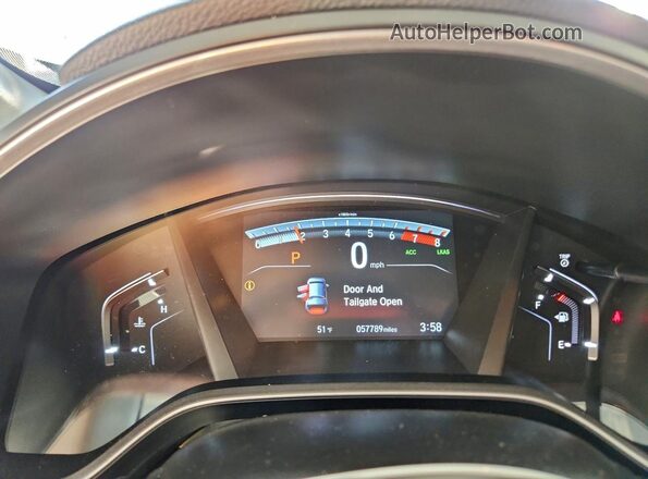 5J6RW2H50ML014609 2021 HONDA CR-V White Instrument cluster view