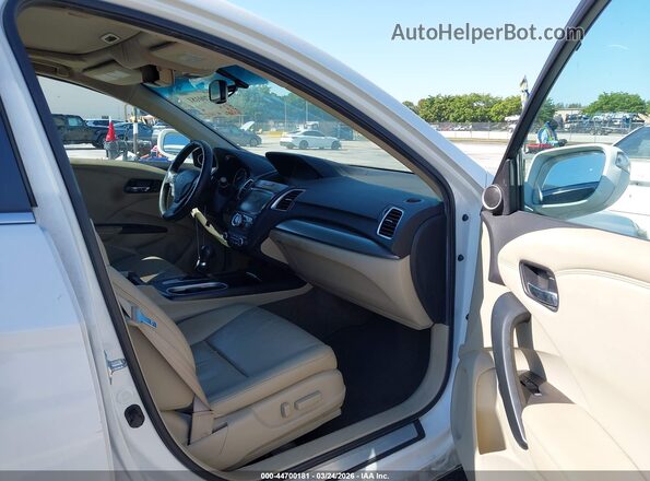 5J8TB3H55GL008226 2016 ACURA RDX Белый Вид салона спереди
