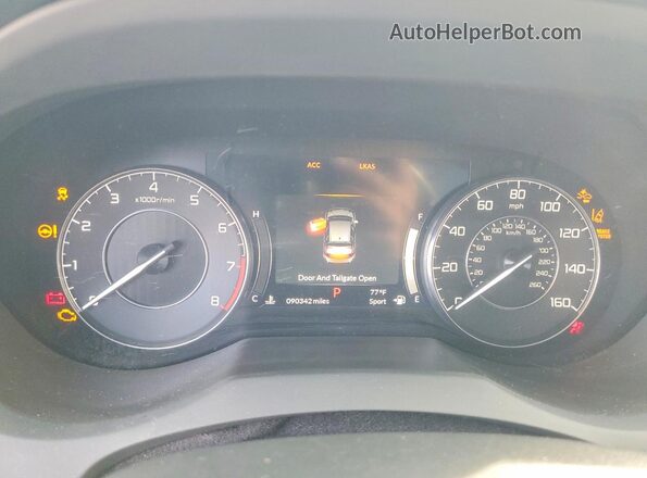 5J8TC1H59ML000076 2021 ACURA RDX Black Instrument cluster view