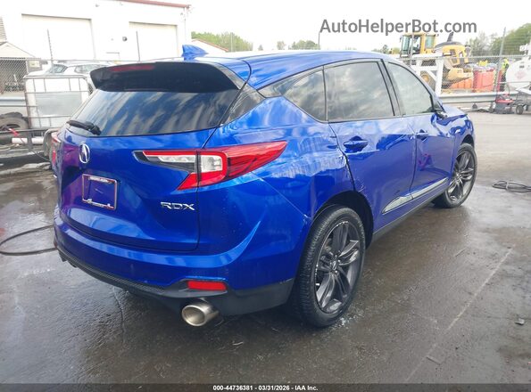 5J8TC1H68LL002330 2020 ACURA RDX Blue Trasero derecho