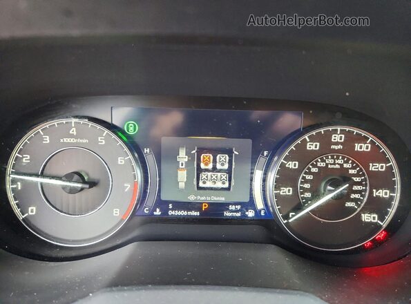 5J8TC2H35NL010965 2022 ACURA RDX White Вид щитка приладів