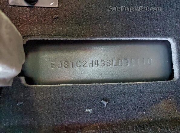 5J8TC2H43SL031110 2025 ACURA RDX Gray Вид наклейки з VIN-кодом