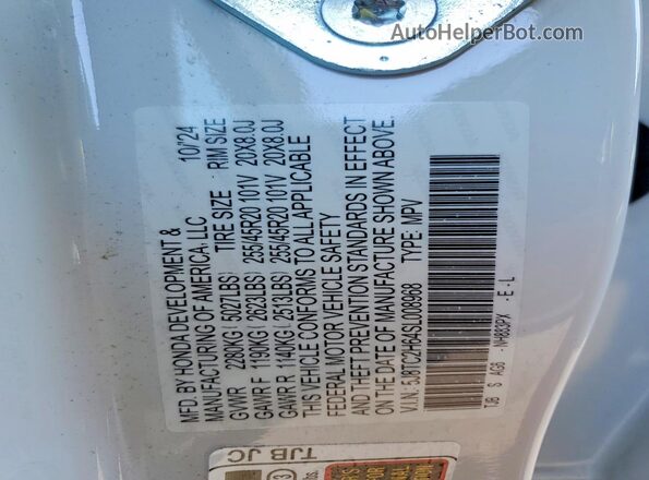 5J8TC2H64SL008968 2025 ACURA RDX White 