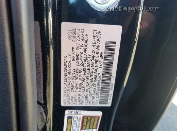 5J8TC2H65ML035275 2021 ACURA RDX Black Vista del compartimento del motor
