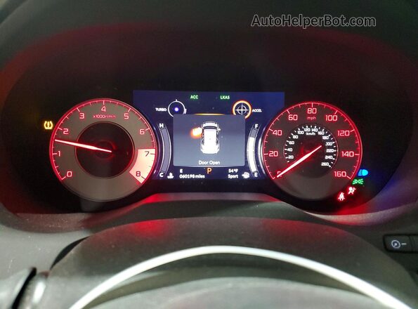 5J8TC2H68ML019913 2021 ACURA RDX White Widok zestawu wskaźników