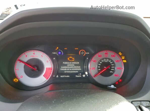 5J8TC2H68ML048053 2021 ACURA RDX White Вид щитка приладів