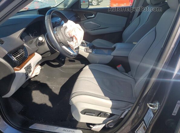 5J8TC2H78LL034130 2020 ACURA RDX Charcoal Vista interior delantera