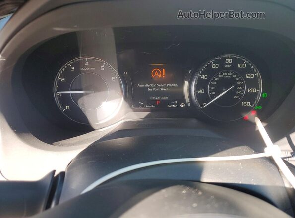5J8TC2H78LL034130 2020 ACURA RDX Charcoal Vista del cuadro de instrumentos
