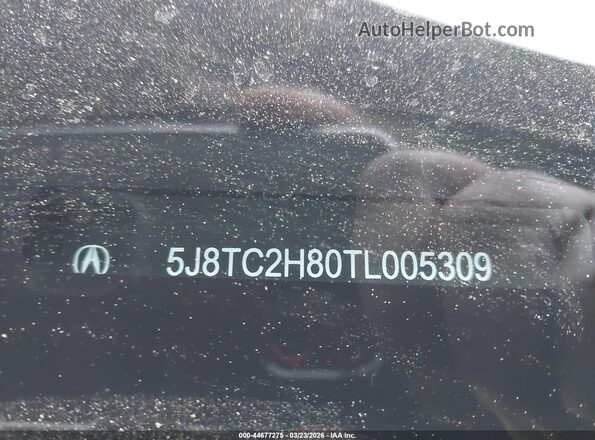 5J8TC2H80TL005309 2026 ACURA RDX Gray Vista del compartimento del motor