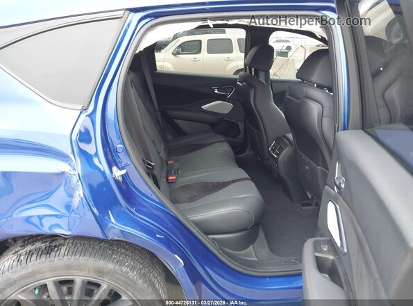5J8TC2H82NL012295 2022 ACURA RDX Blue VIN კოდის სტიკერის ხედი