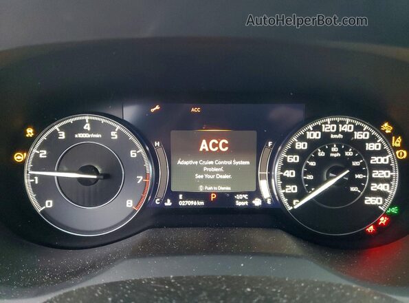 5J8TC2H94ML803676 2021 ACURA RDX White ხელსაწყოთა პანელის ხედი