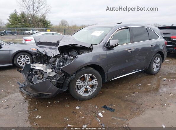 5J8YD4H31LL048219 2020 ACURA MDX Black Առջևի ձախ երեք քառորդ տեսարան