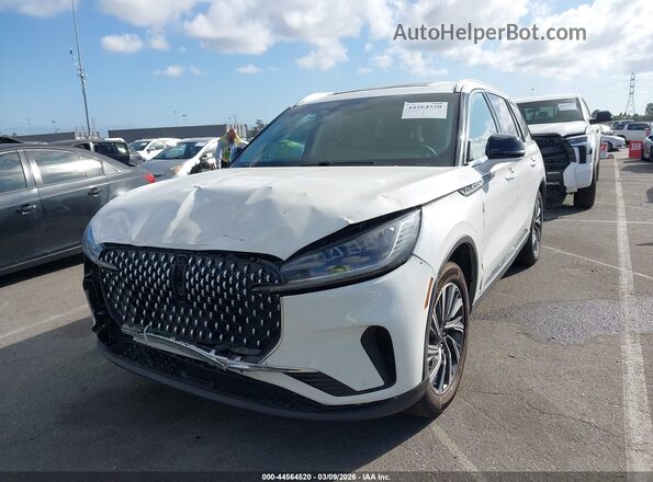 5LM5J6WC1SGL18168 2025 LINCOLN AVIATOR White Առջևի ձախ երեք քառորդ տեսարան