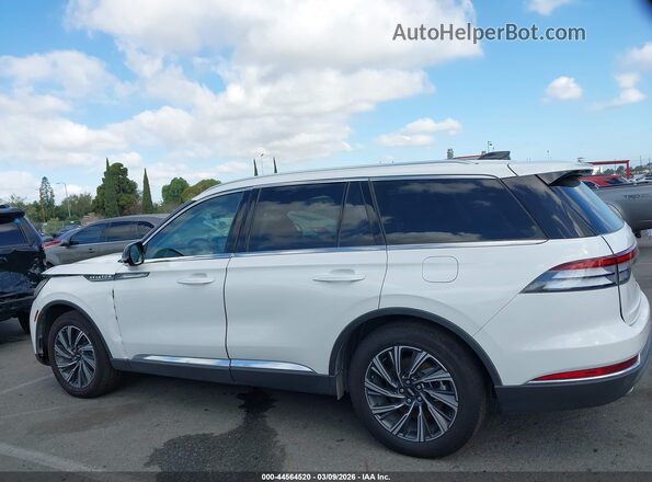 5LM5J6WC1SGL18168 2025 LINCOLN AVIATOR White Սալոնի 360 աստիճան տեսք