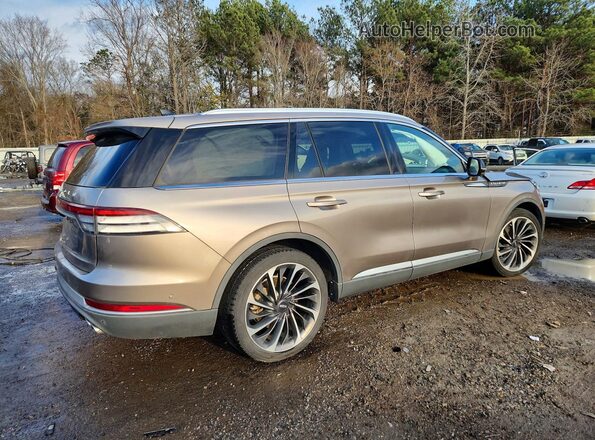 5LM5J7WC0MGL14184 2021 LINCOLN AVIATOR Tan 
