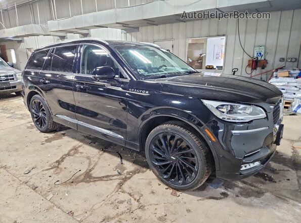 5LM5J7XC0MGL07038 2021 LINCOLN AVIATOR Black Передня права чверть