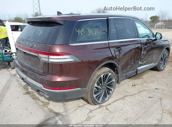 5LM5J7XC2LGL30528 2020 LINCOLN AVIATOR Burgundy Tył prawy