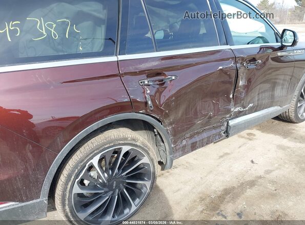 5LM5J7XC2LGL30528 2020 LINCOLN AVIATOR Burgundy Widok z przodu