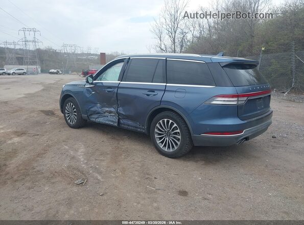5LM5J7XC4LGL08756 2020 LINCOLN AVIATOR Blue Հետևի ձախ