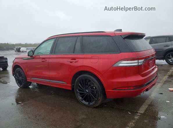 5LM5J7XC7SGL26196 2025 LINCOLN AVIATOR Red Հետևի ձախ