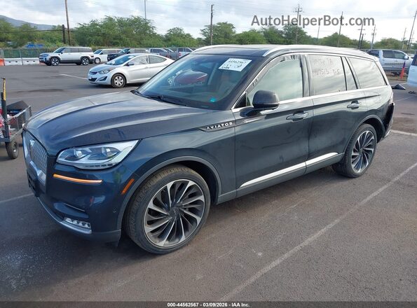 5LM5J7XC9MGL02310 2021 LINCOLN AVIATOR Blue Przód lewy